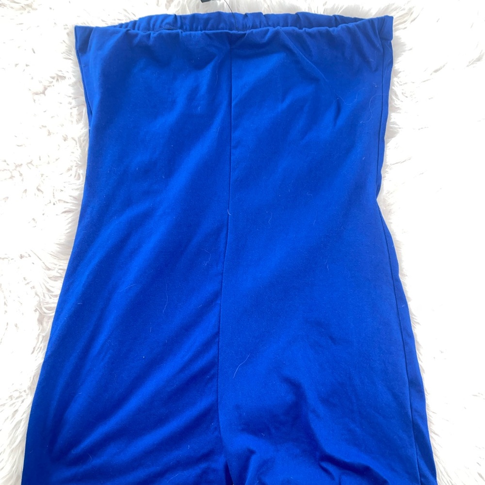 Strapless romper
